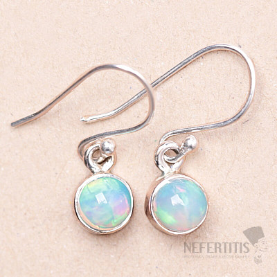 Opal Ethiopian earrings silver Ag 925 E409