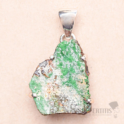 Atacamite raw pendant silver Ag 925 P42