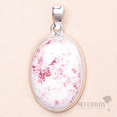 Cinnabarite pendant silver Ag 925 P528