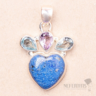 Lapis Lazuli silver pendant Ag 925 55690