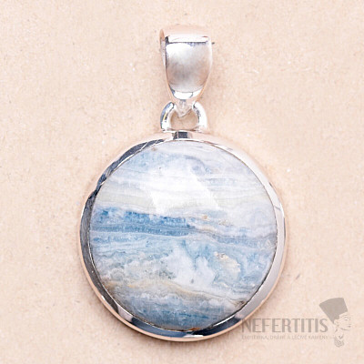 Scheelite blue pendant silver Ag 925 P561