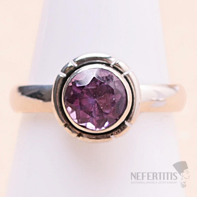 Amethyst geschliffener Ring Silber Ag 925 59710