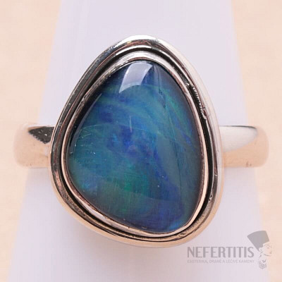 Opal Australischer Triplet-Ring Silber Ag 925 62586