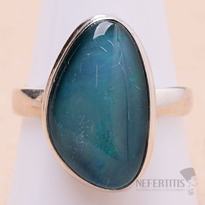 Opal Australischer Triplet-Ring Silber Ag 925 63684