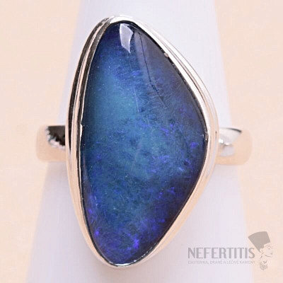 Opal Australian triplet ring silver Ag 925 63685