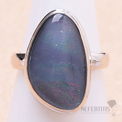 Opal Australischer Triplet-Ring Silber Ag 925 63687