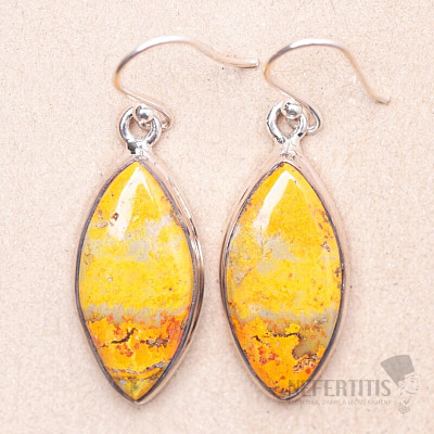 Jasper bumblebee earrings silver Ag 925 63820