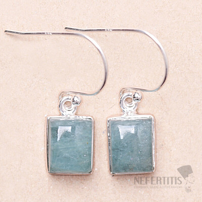 Aquamarine earrings silver Ag 925 E646