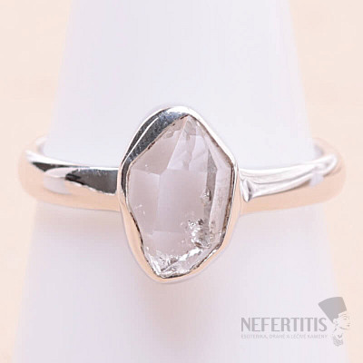 Herkimer diamond ring silver Ag 925 LOT71