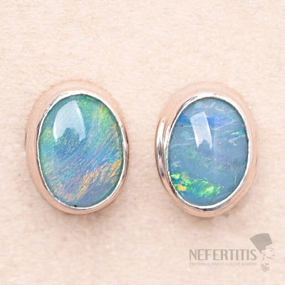 Opal Australian earrings silver Ag 925 72269