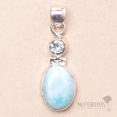 Larimar přívěsek stříbro Ag 925 74072