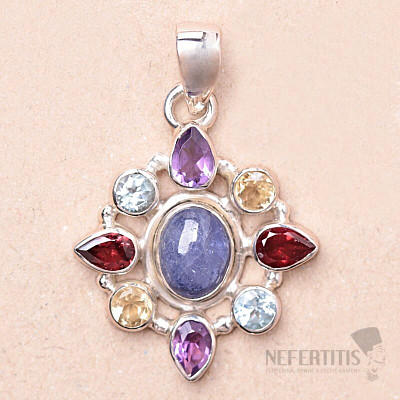 Tanzanite pendant silver Ag 925 74848