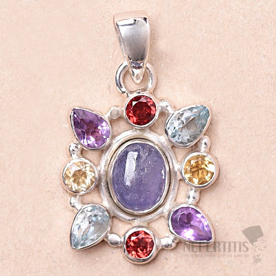 Tanzanite pendant silver Ag 925 74852