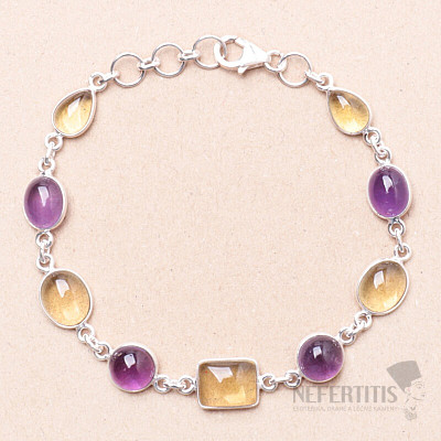 Amethyst bracelet silver Ag 925 74938