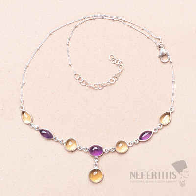 Amethyst necklace silver Ag 925 74948