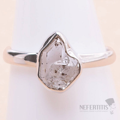 Herkimer diamond ring silver Ag 925 LOT77