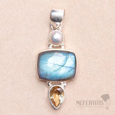 Labradorite pendant silver Ag 925 77155