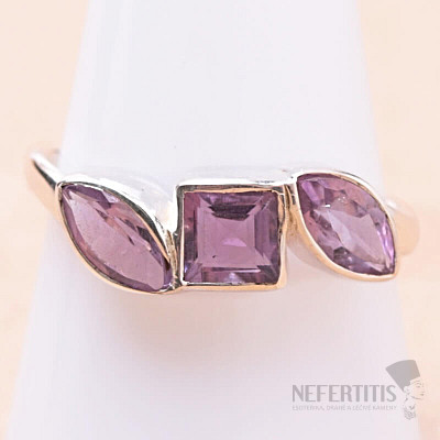 Amethyst ring silver Ag 925 82686