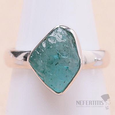 Apatite blue neon ring silver Ag 925 R828