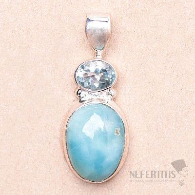 Larimar pendant silver Ag 925 85093