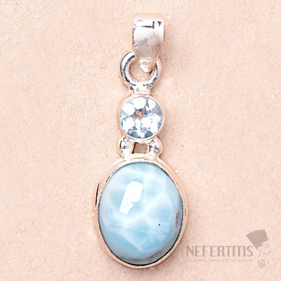 Larimar prívesok striebro Ag 925 85677