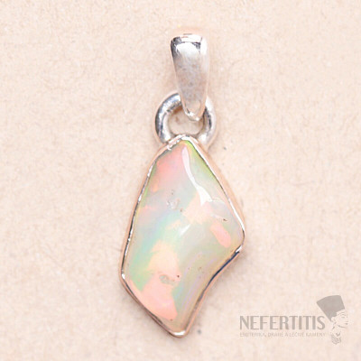 Opal Ethiopian Raw Pendant Silver Ag 925 P857