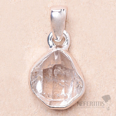 Herkimer diamant prívesok striebro Ag 925 LOT91