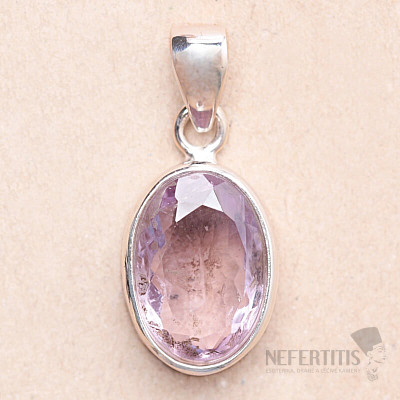 Amethyst Rose de France Anhänger Silber Ag 925 93022