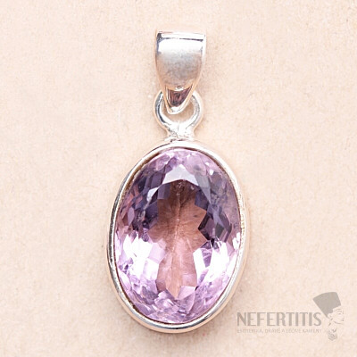 Amethyst Rose de France Anhänger Silber Ag 925 93025