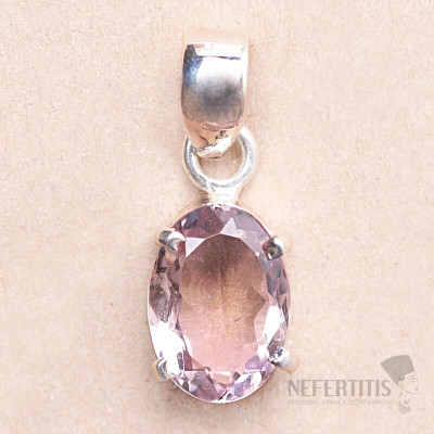 Amethyst Rose de France Anhänger Silber Ag 925 93031