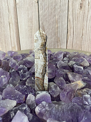 Agate lace point - obelisk KO3