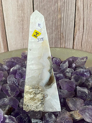 Brazilian spitz agate - obelisk KO11