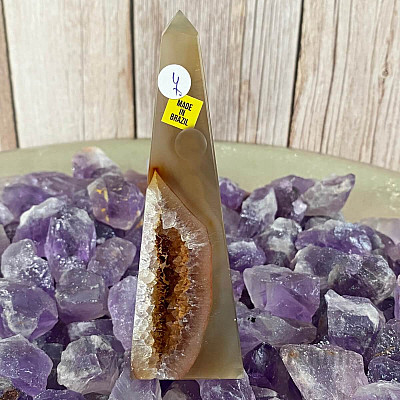 Brazilian spitz agate - obelisk KO7