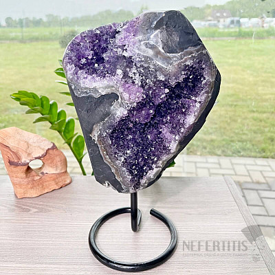 Amethyst druse on stand No. 11