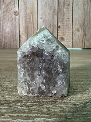 Amethyst-Druse Brasilien-Spitze - Obelisk 1