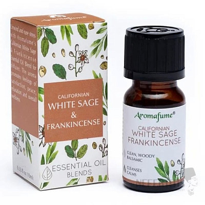 Aromafume White Sage and Incense mixture of 100% essential oils 10 ml