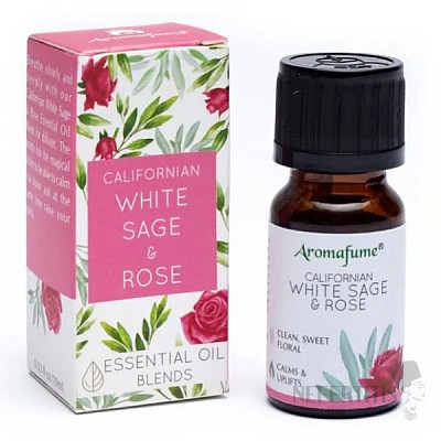 Aromafume White Sage and Rose mixture of 100% essential oils 10 ml