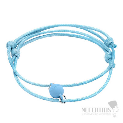 Bracelets for couples Magnet turquoise cord