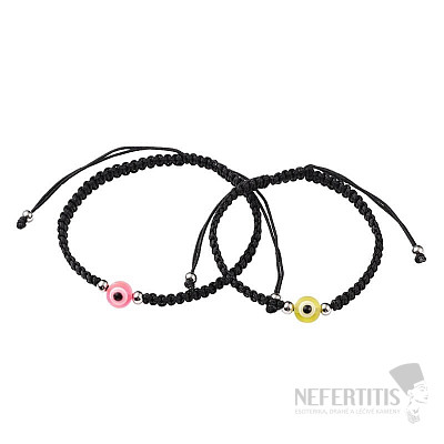 Armbänder für Paare Evil Eye schwarze Schnur