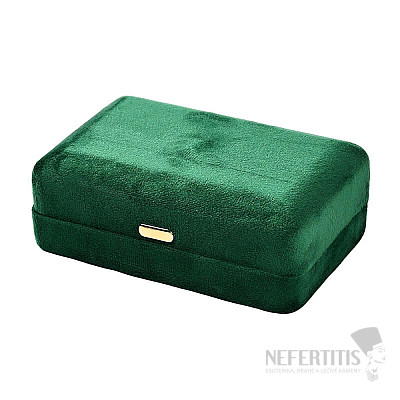 Travel jewelry box green Rectangle