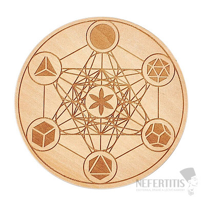 Feng Shui podtácok Metatron posvätná geometria