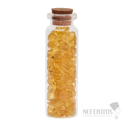 Citrine bottle for luck, abundance and prosperity