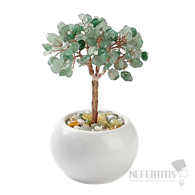 Aventurine tree in white - home and office decoration