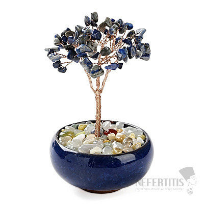 Blue lapis lazuli tree - home and office decoration