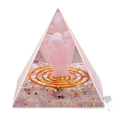 Orgonite Pyramid Guardian Angel in Fluorite