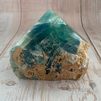 Fluorite rainbow raw polished point 4