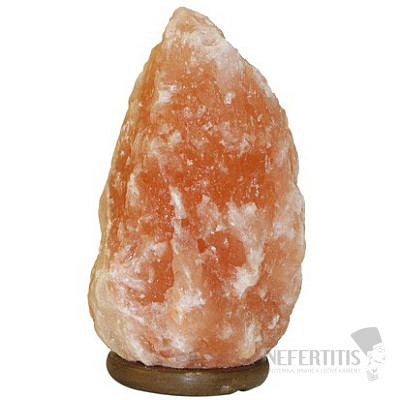 Electric salt lamp made of Himalayan salt 6 to 10 kg on a base