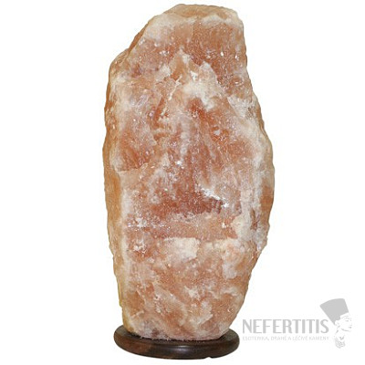 Electric salt lamp made of Himalayan salt 18 to 24 kg on a base