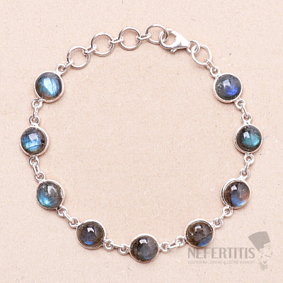 Labradorite bracelet silver Ag 925 N3621