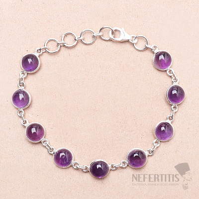 Amethyst bracelet silver Ag 925 N3633